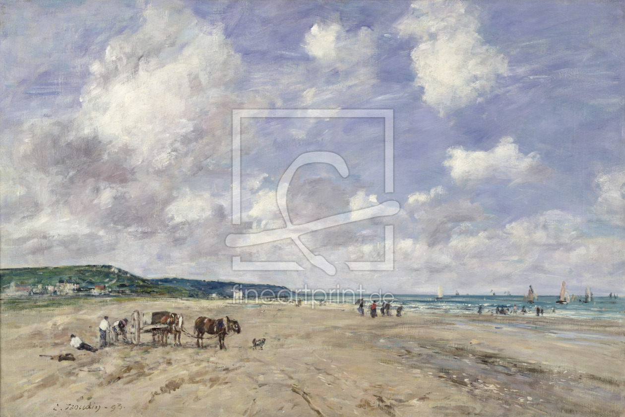Bild-Nr.: 31001696 The Beach at Tourgeville, 1893 erstellt von Boudin, Eugene Louis