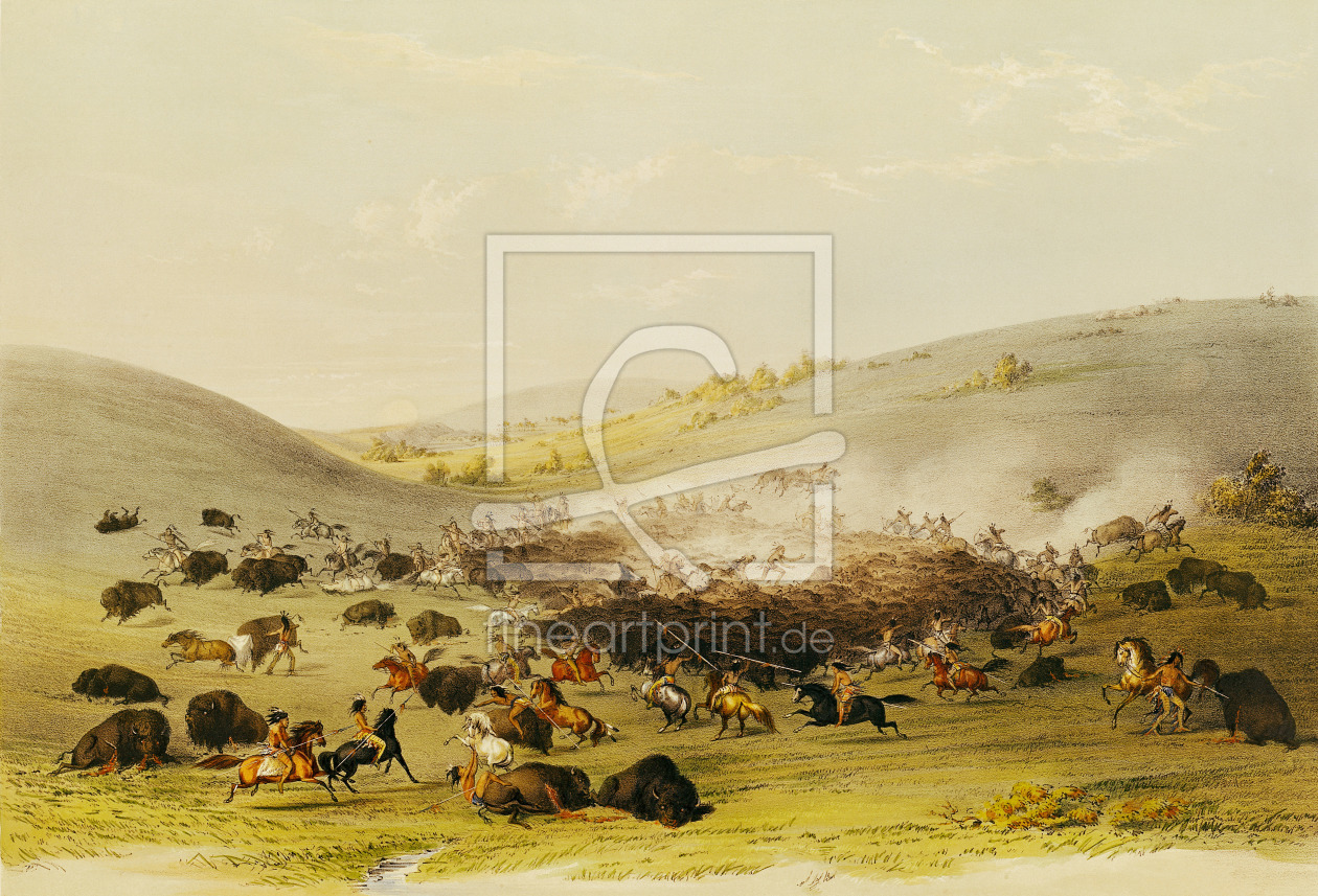 Bild-Nr.: 31001714 Buffalo Hunt, Surround, c.1832 erstellt von Catlin, George