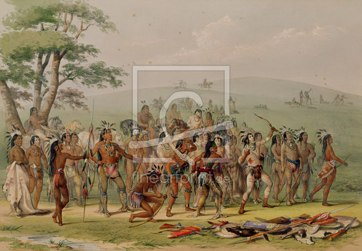 Bild-Nr.: 31001720 Mandan Archery Contest, c.1832 erstellt von Catlin, George