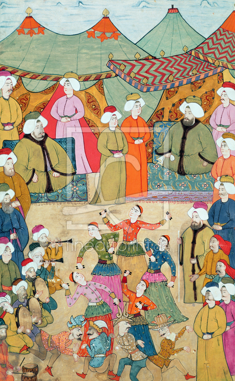 Bild-Nr.: 31001767 A Dance for the Pleasure of Sultan Ahmet III from the 'Surnama', 1720 erstellt von Anonyme KÃ¼nstler