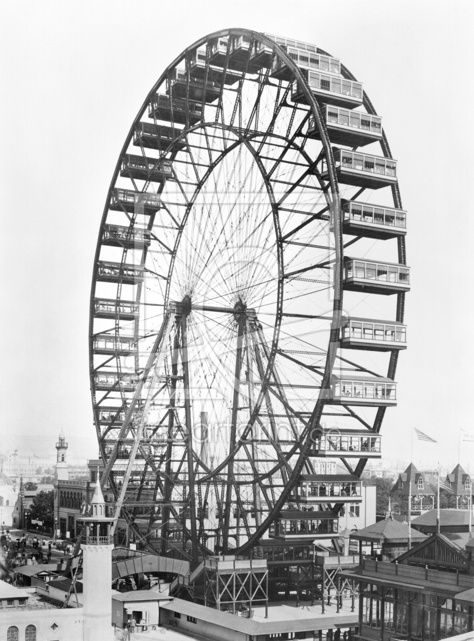 Bild-Nr.: 31001880 The ferris wheel at the World's Columbian Exposition of 1893 in Chicago erstellt von Unbekannte Fotografen
