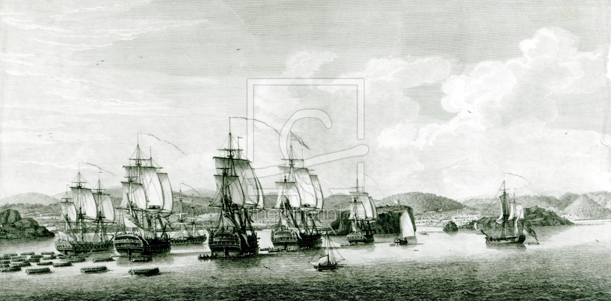 Bild-Nr.: 31001893 A View of the Island of St.Lucie, engraved by P.C Canot erstellt von Anonyme KÃ¼nstler