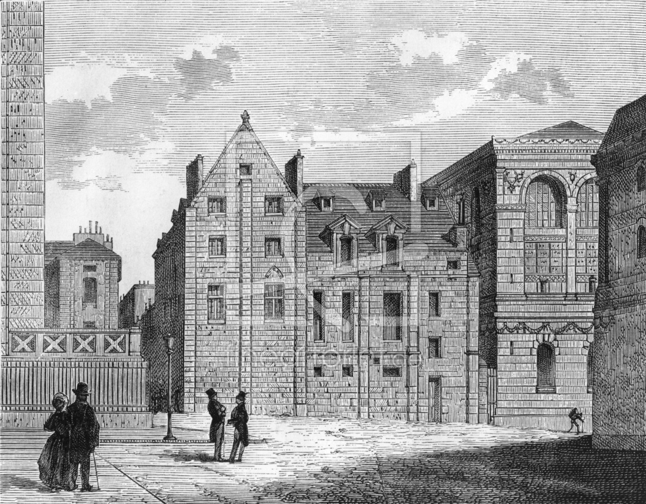 Bild-Nr.: 31001901 Remains of the Montaigu College, c.1850 erstellt von Anonyme KÃ¼nstler