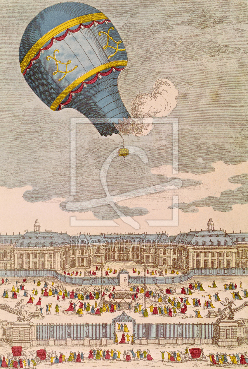 Bild-Nr.: 31001933 The Ballooning Experiment at the Chateau de Versailles, 19th September, 1783 erstellt von Anonyme Künstler