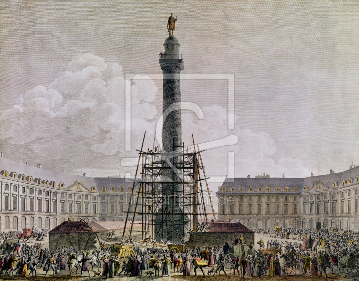 Bild-Nr.: 31001939 Construction of the Vendome Column in 1803-10 erstellt von Anonyme Künstler