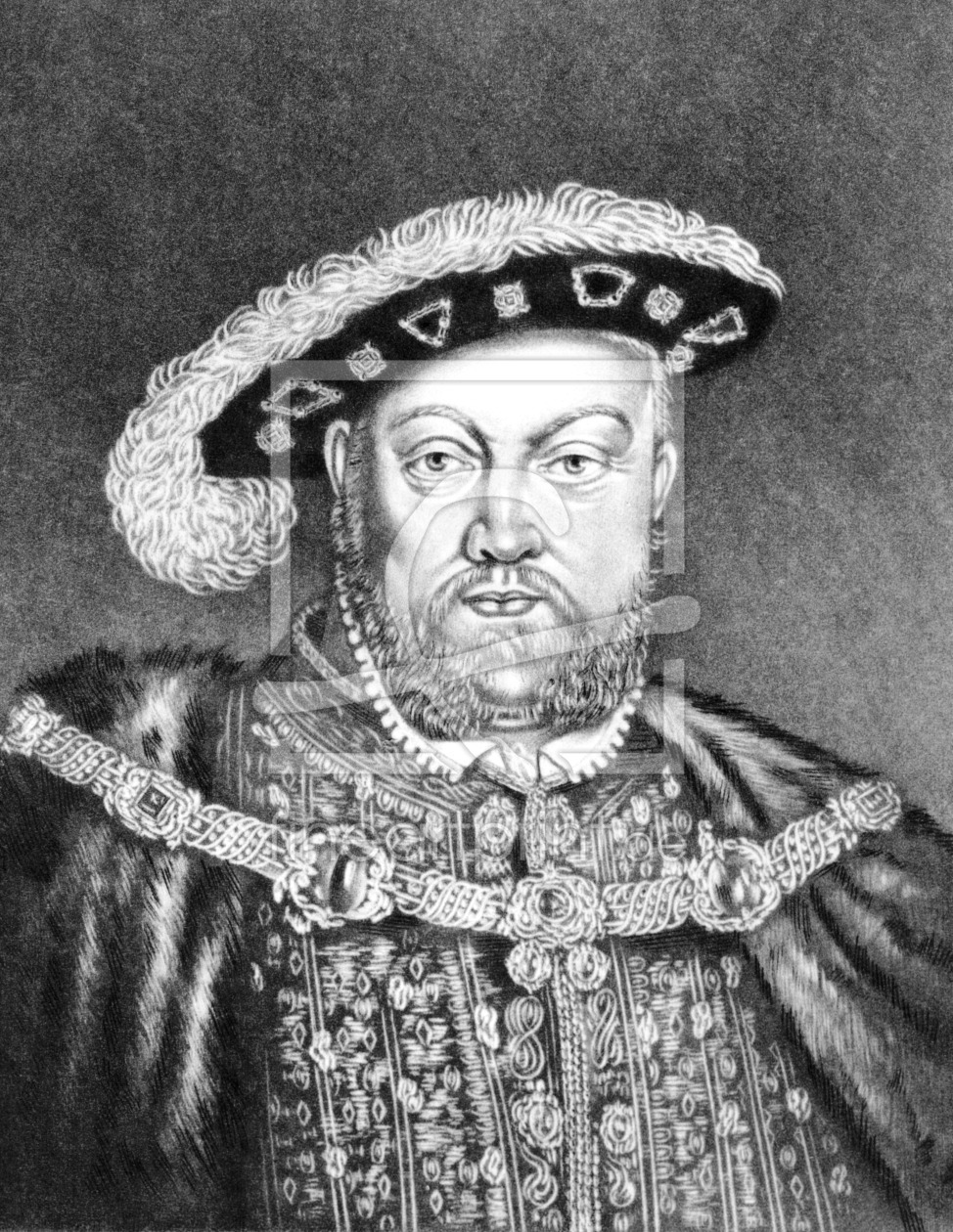 Bild-Nr.: 31001989 King Henry VIII illustration from 'Portraits of Characters Illustrious in Britis erstellt von Anonyme KÃ¼nstler