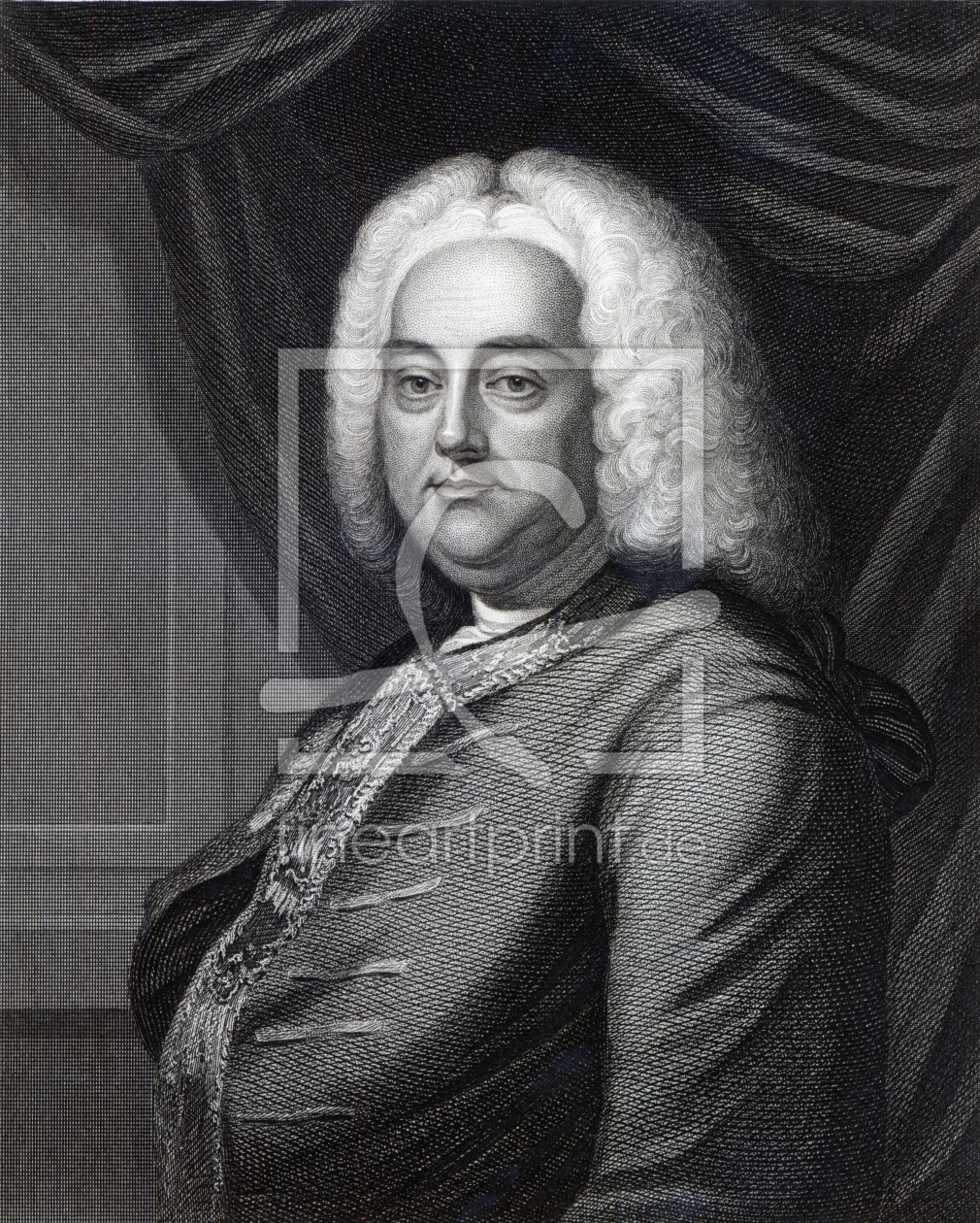 Bild-Nr.: 31001991 George Frederic Handel, engraved by Thomson erstellt von Anonyme KÃ¼nstler