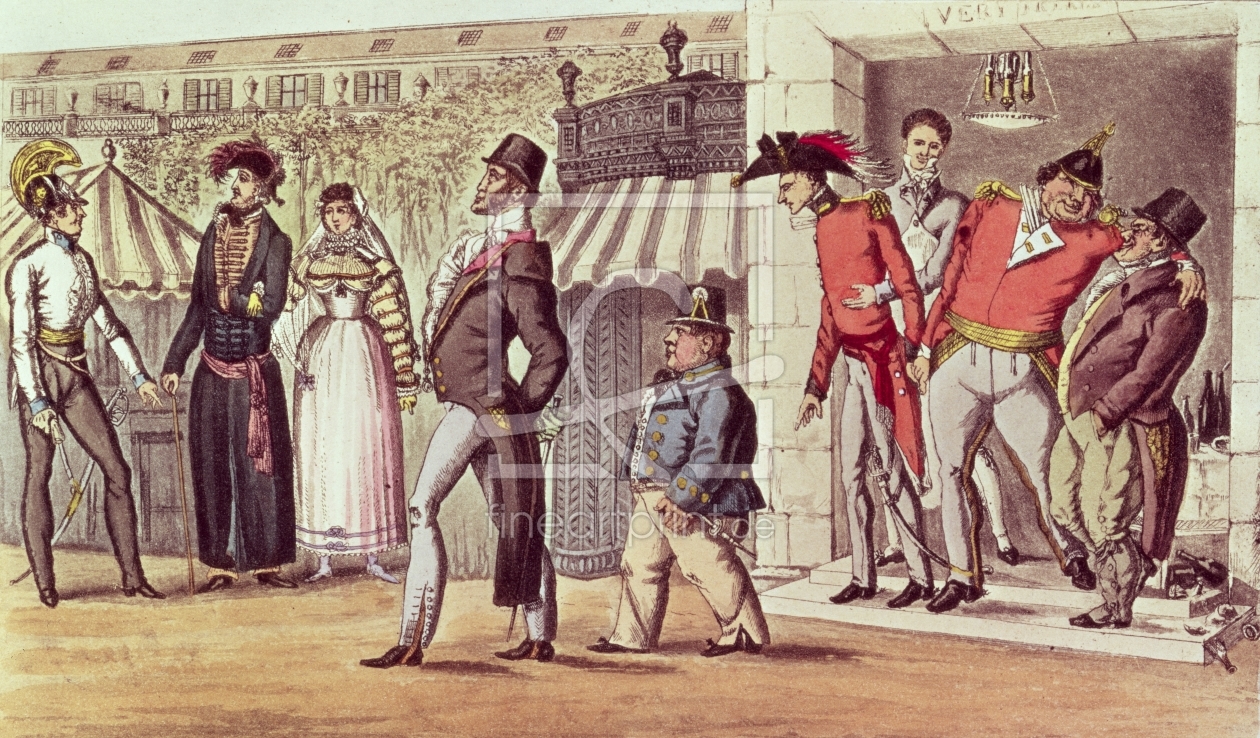 Bild-Nr.: 31002019 The Occupation of Paris, 1814. English Visitors in the Palais Royal erstellt von Anonyme KÃ¼nstler