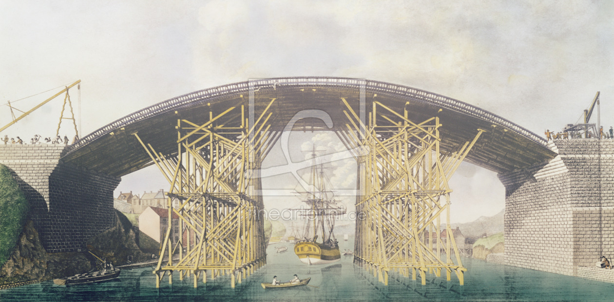 Bild-Nr.: 31002025 Iron Bridge over the Wear, 1796 erstellt von Anonyme KÃ¼nstler