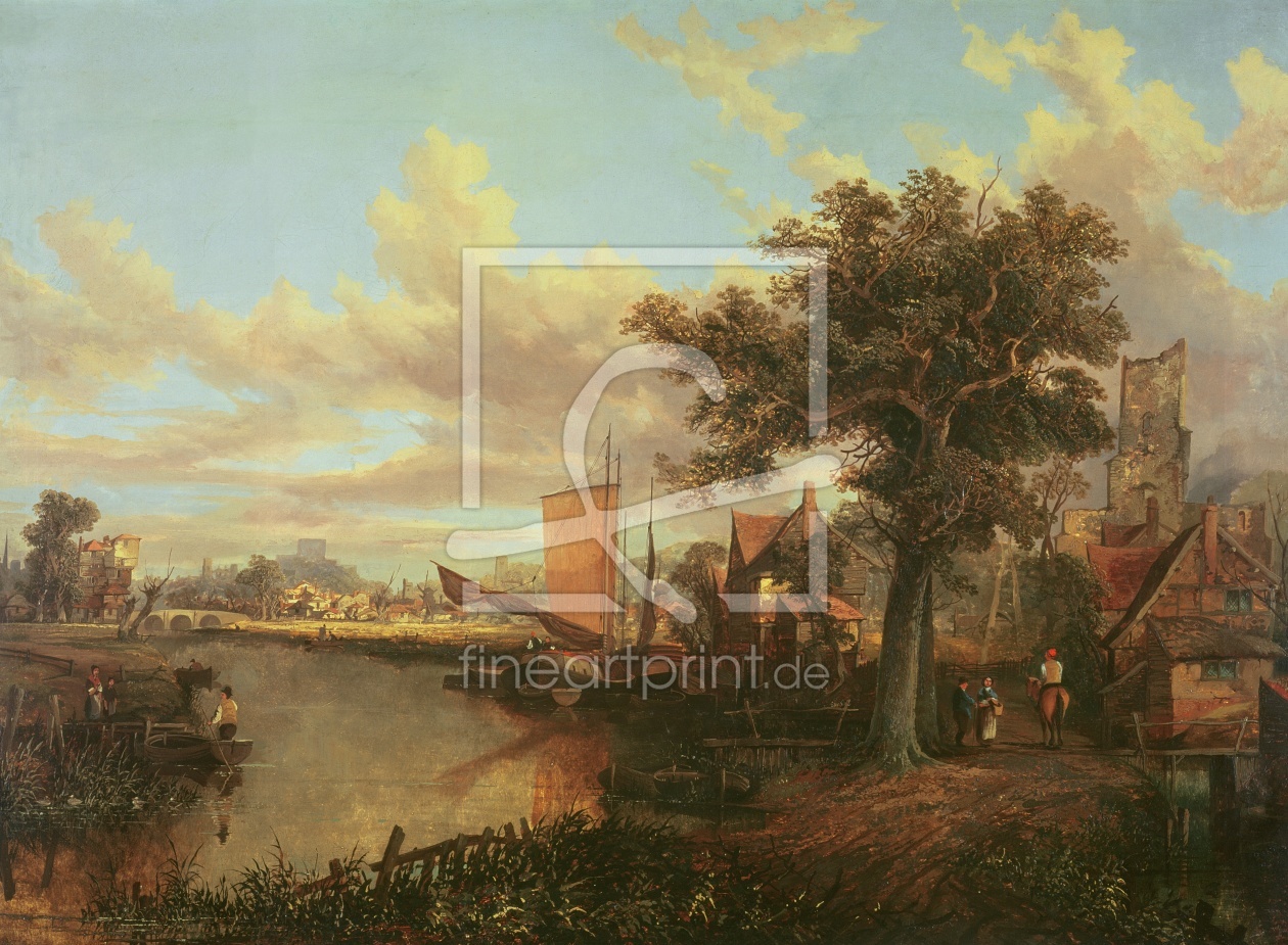 Bild-Nr.: 31002026 The River Yare with a distant view of Norwich, c.1840 erstellt von Anonyme KÃ¼nstler