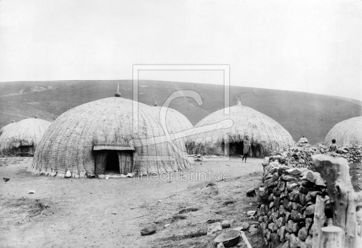 Bild-Nr.: 31002048 Kaffir Huts, South Africa, c.1914 erstellt von Unbekannte Fotografen