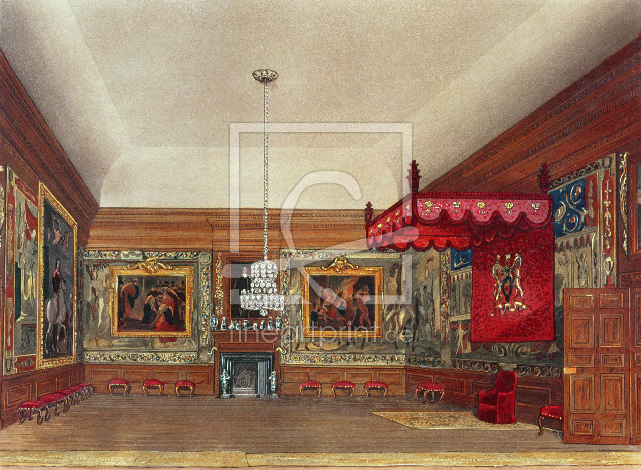 Bild-Nr.: 31002062 The Throne Room, Hampton Court from Pyne's 'Royal Residences', 1818 erstellt von Pyne, William Henry