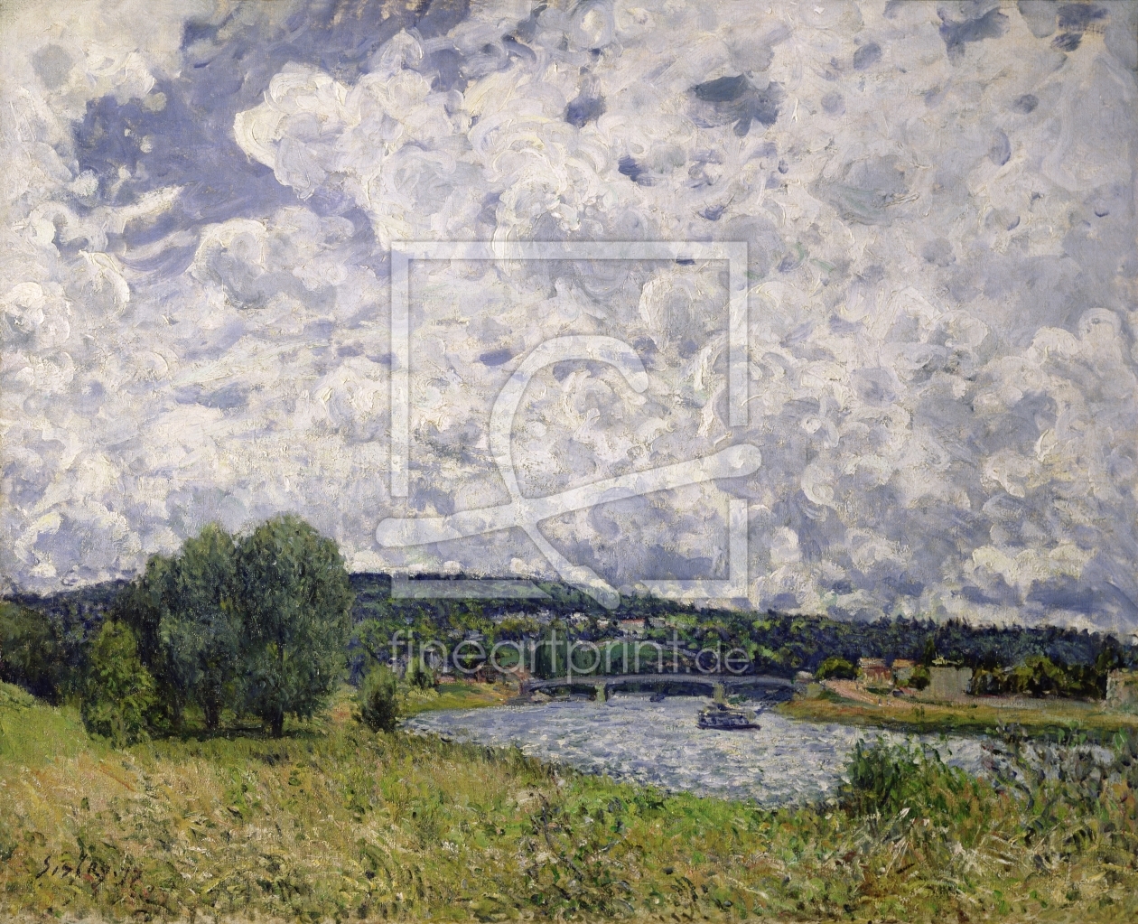 Bild-Nr.: 31002111 The Seine at Suresnes, 1877 erstellt von Sisley, Alfred