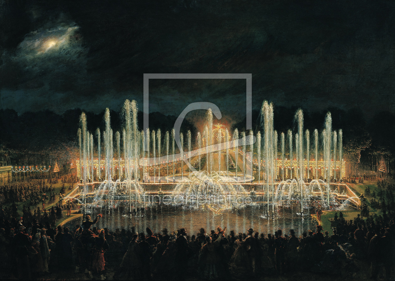 Bild-Nr.: 31002125 Illuminated Fountain Display in the Bassin de Neptune in Honour of Prince Franci erstellt von Lami, Eugene-Louis