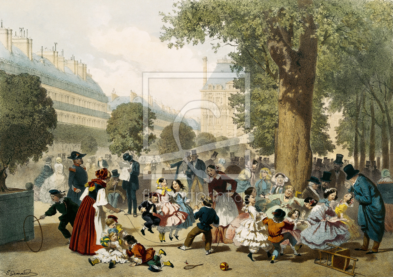 Bild-Nr.: 31002245 The Tuileries, 1856 erstellt von Guerard, Eugene Charles Francois