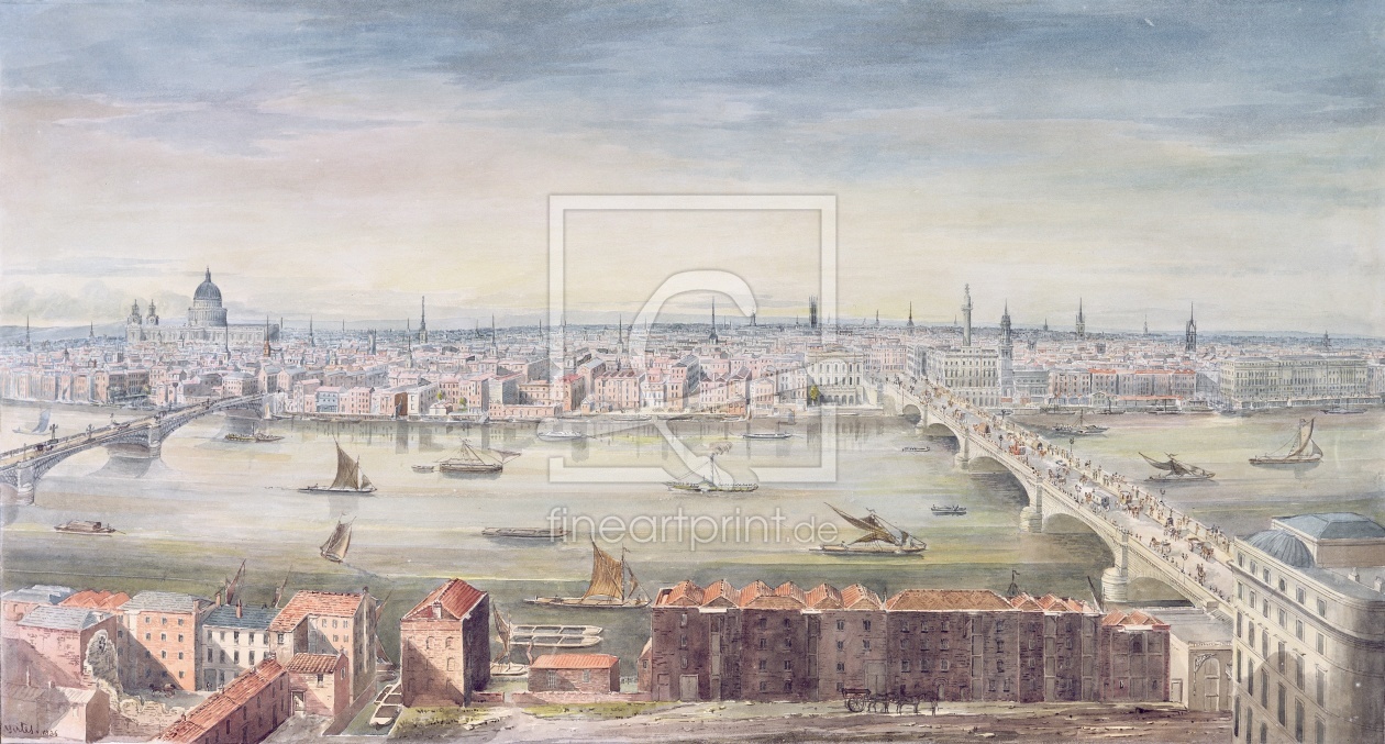 Bild-Nr.: 31002287 A View of London from St. Paul's to the Custom House, 1837 erstellt von Yates, Gideon