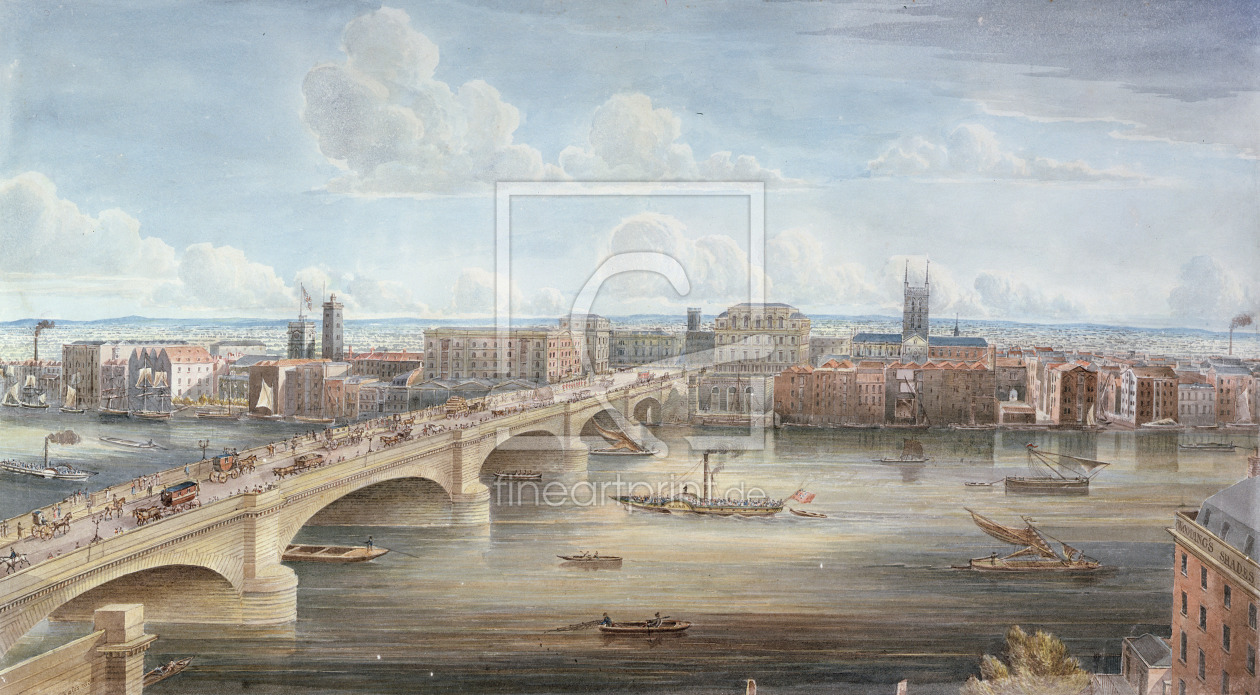 Bild-Nr.: 31002288 Another View of New London Bridge, showing the West Front, looking towards South erstellt von Yates, Gideon