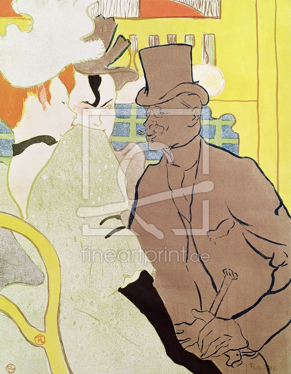 Bild-Nr.: 31002320 The Englishman at the Moulin Rouge, 1892 erstellt von Toulouse-Lautrec, Henri de