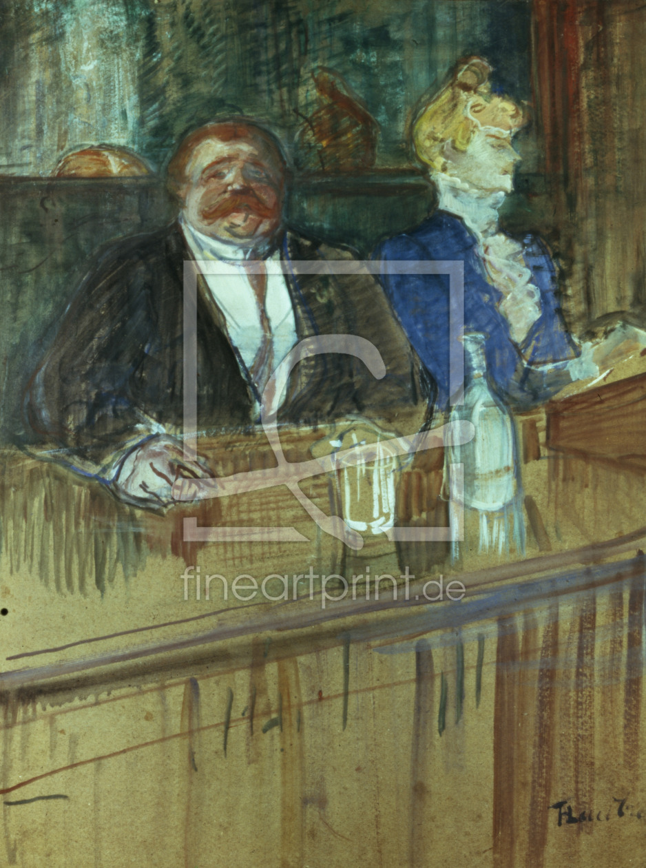 Bild-Nr.: 31002322 In the Bar: The Fat Proprietor and the Anaemic Cashier, 1898 erstellt von Toulouse-Lautrec, Henri de