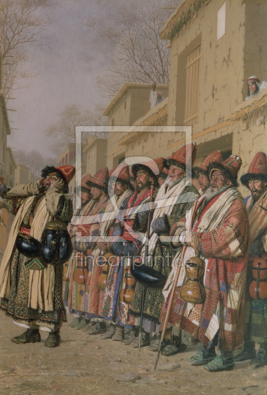 Bild-Nr.: 31002359 Dervishes' Chorus Begging Alms in Tashkent, 1870 erstellt von Weretshchagin, Piotr Petrovitch