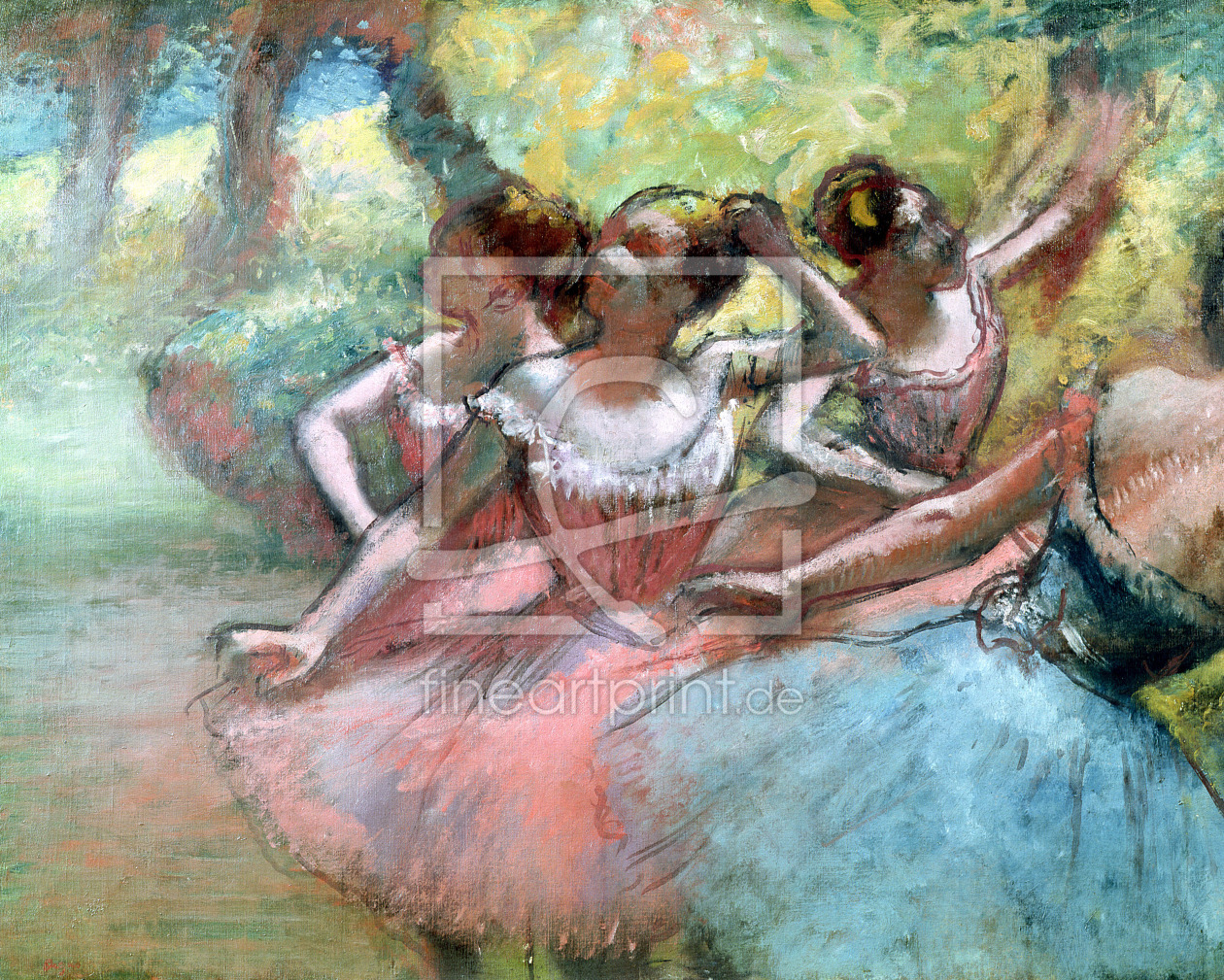 Bild-Nr.: 31002396 Four ballerinas on the stage erstellt von Degas, Edgar