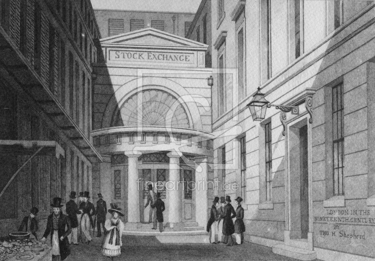 Bild-Nr.: 31002473 Stock Exchange, London, from 'Metropolitan Improvements; or London in the ninete erstellt von Shepherd, Thomas Hosmer