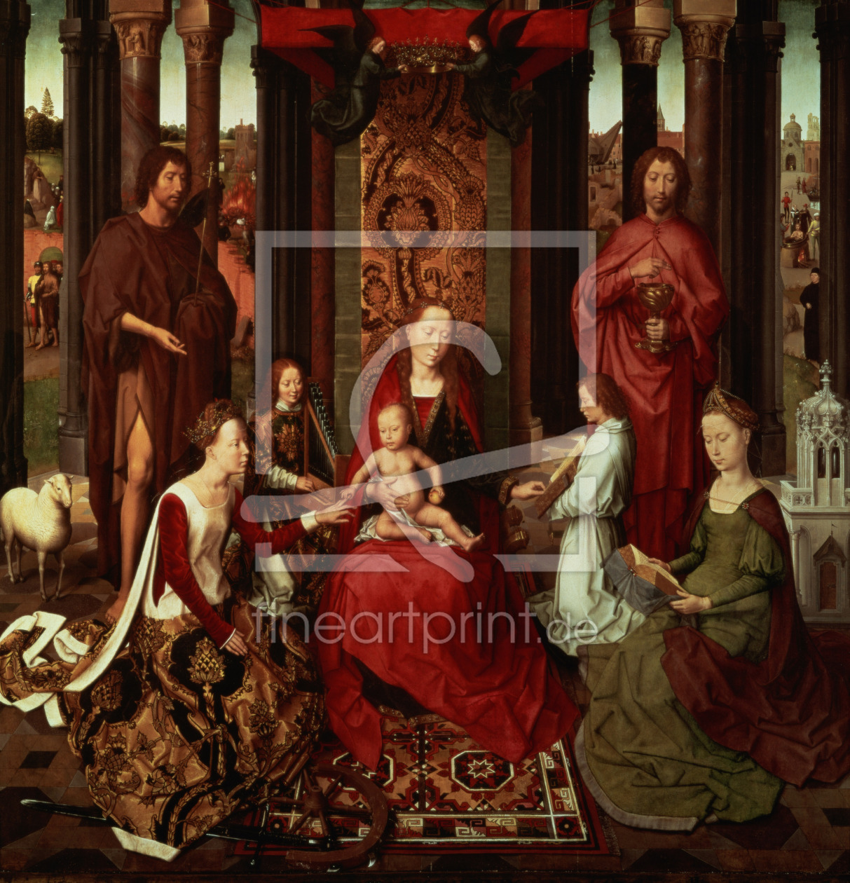 Bild-Nr.: 31002500 Mystic Marriage of St. Catherine and Other Saints erstellt von Memling, Hans
