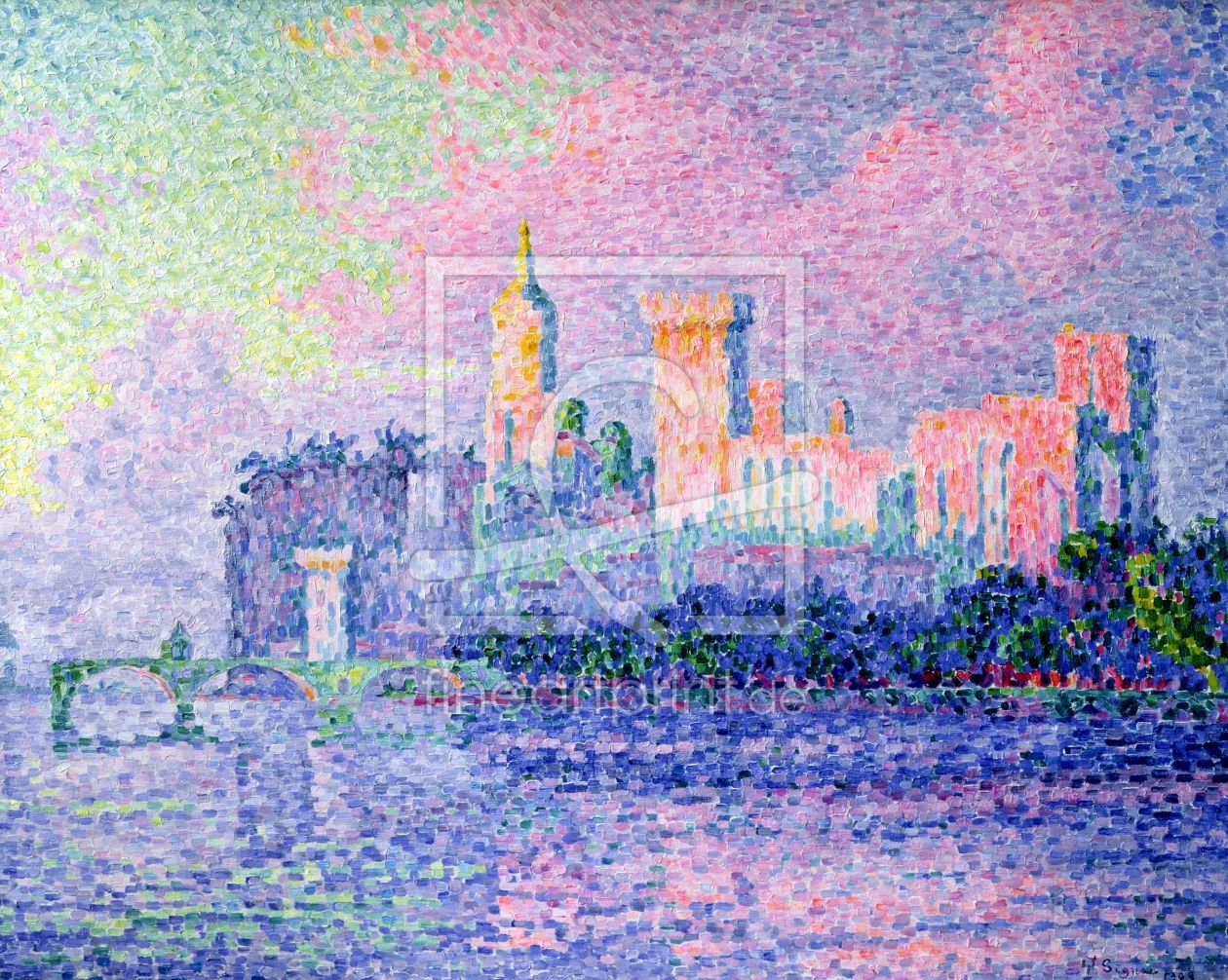 Bild-Nr.: 31002537 The Chateau des Papes, Avignon, 1900 erstellt von Signac, Paul