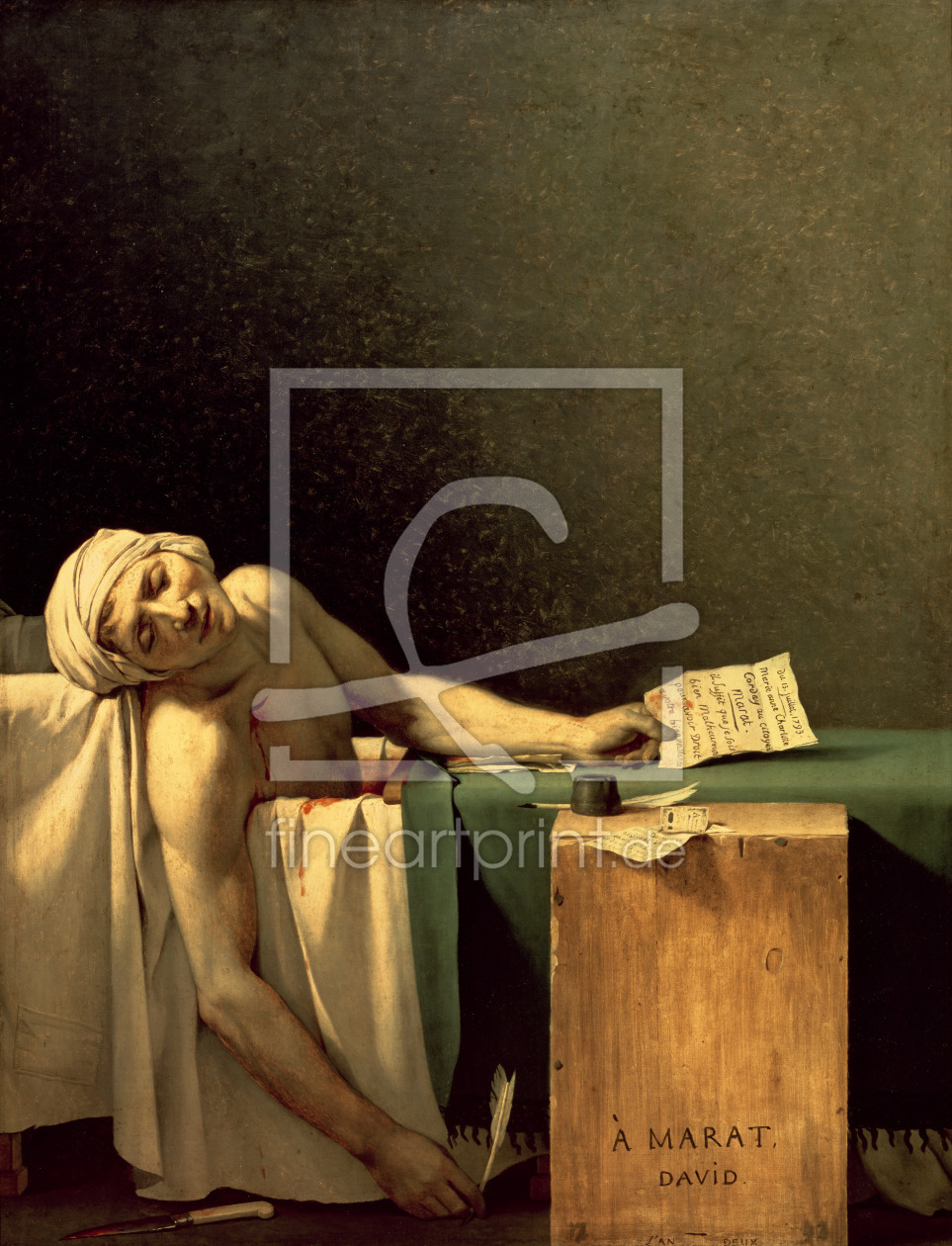 Bild-Nr.: 31002554 The Death of Marat, 1793 erstellt von David, Jacques Louis