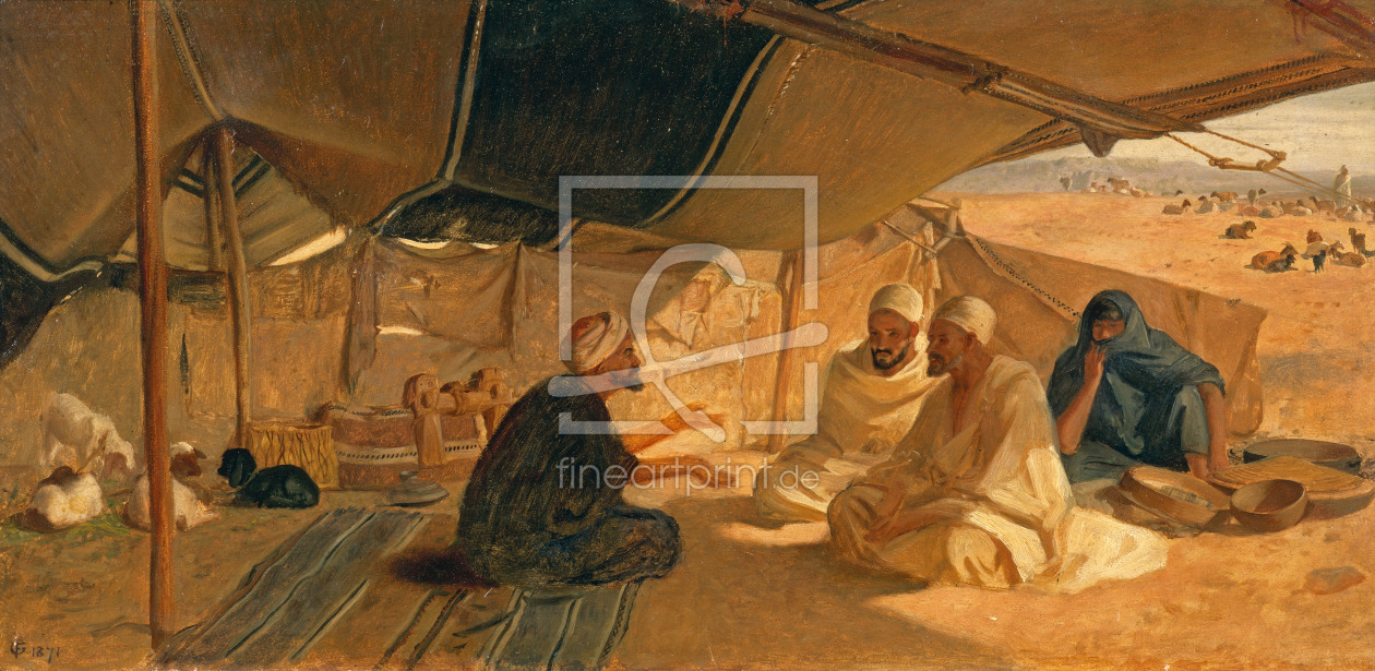 Bild-Nr.: 31002558 Arabs in the Desert, 1871 erstellt von Goodall, Frederick