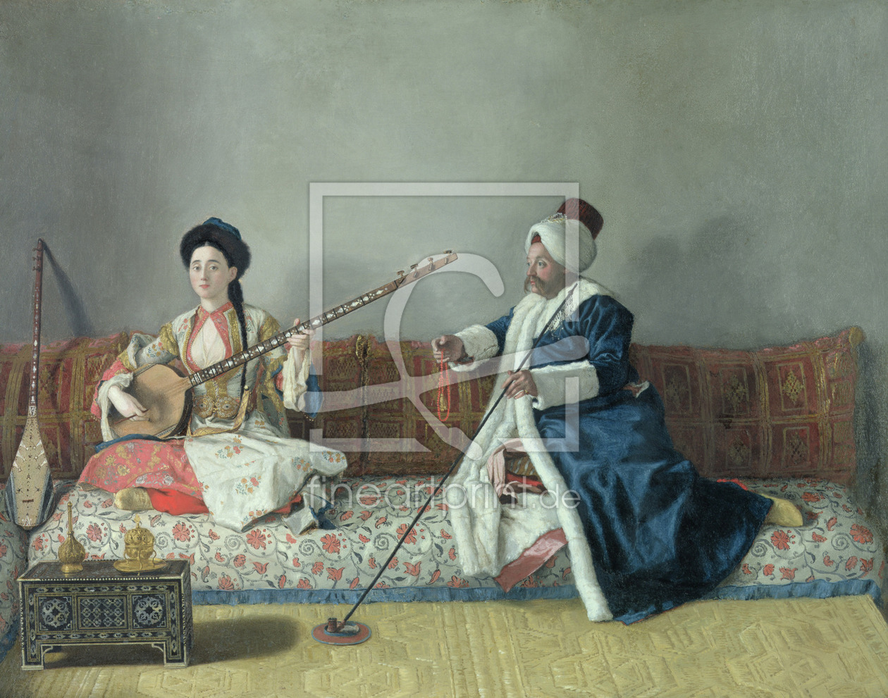 Bild-Nr.: 31002565 Monsieur Levett and Mademoiselle Helene Glavany in Turkish Costumes erstellt von Liotard, Jean-Etienne