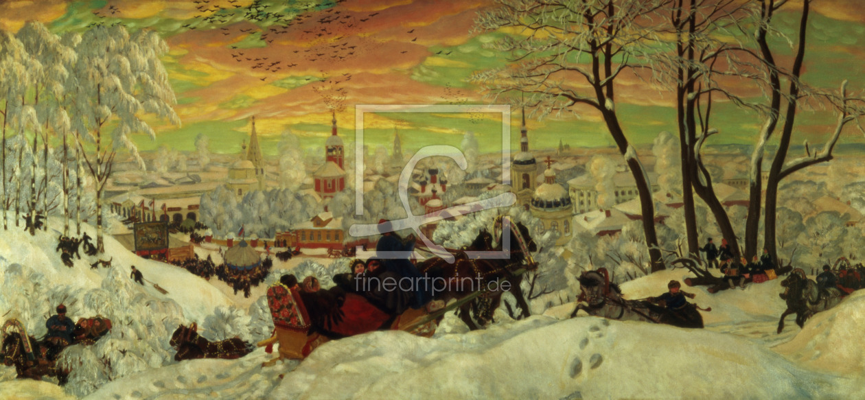 Bild-Nr.: 31002596 Arriving for Shrove-tide, 1916 erstellt von Kustodiev, Boris Mihajlovic