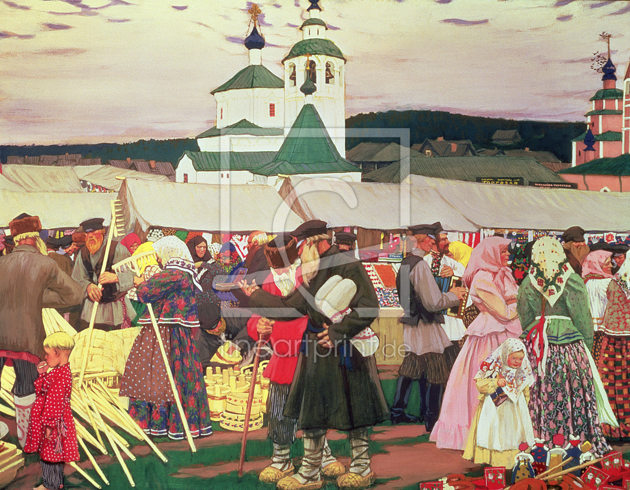 Bild-Nr.: 31002604 The Fair, 1906 erstellt von Kustodiev, Boris Mihajlovic
