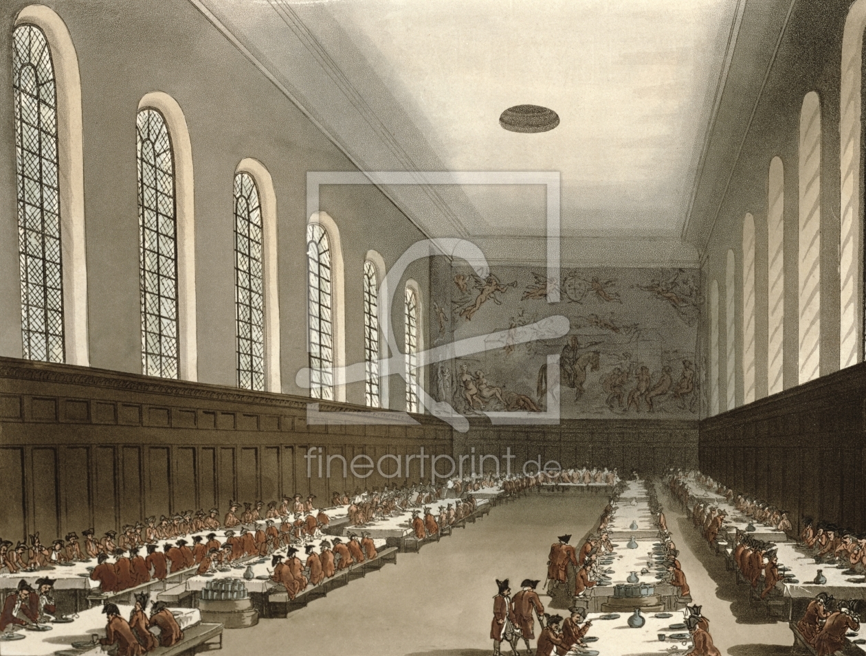 Bild-Nr.: 31002632 Military Hospital, Chelsea, from Ackermann's 'Microcosm of London' erstellt von Rowlandson, Thomas