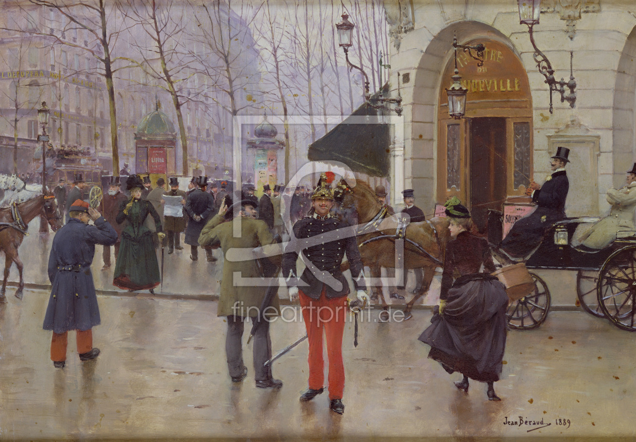 Bild-Nr.: 31002648 The Boulevard des Capucines and the Vaudeville Theatre, 1889 erstellt von Beraud, Jean