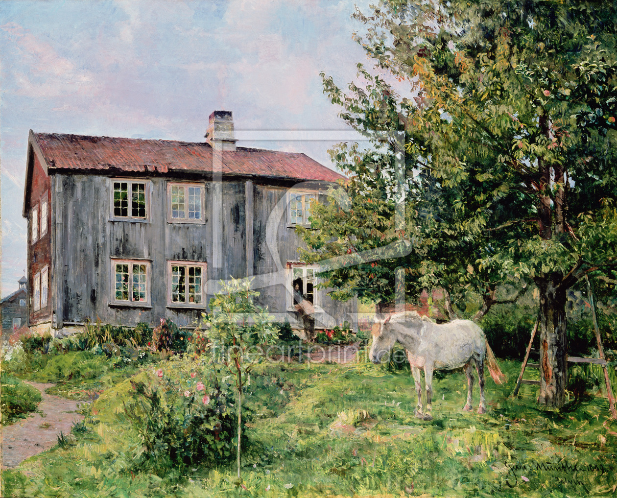 Bild-Nr.: 31002658 At the Farm, 1889 erstellt von Munthe, Gerhard Peter Frantz Vilhelm