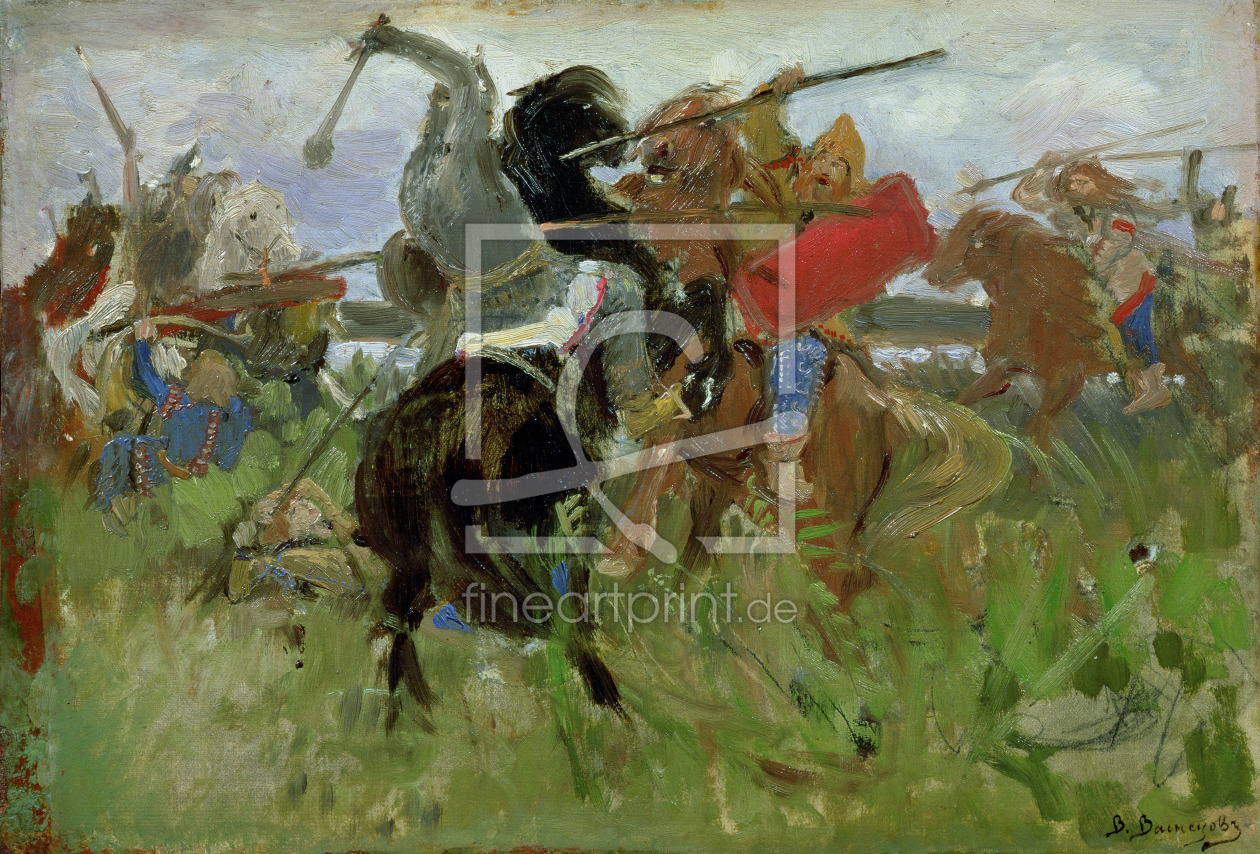 Bild-Nr.: 31002697 Battle between the Scythians and the Slavonians, 1879 erstellt von Vasnetsov, Victor Mikhailovich