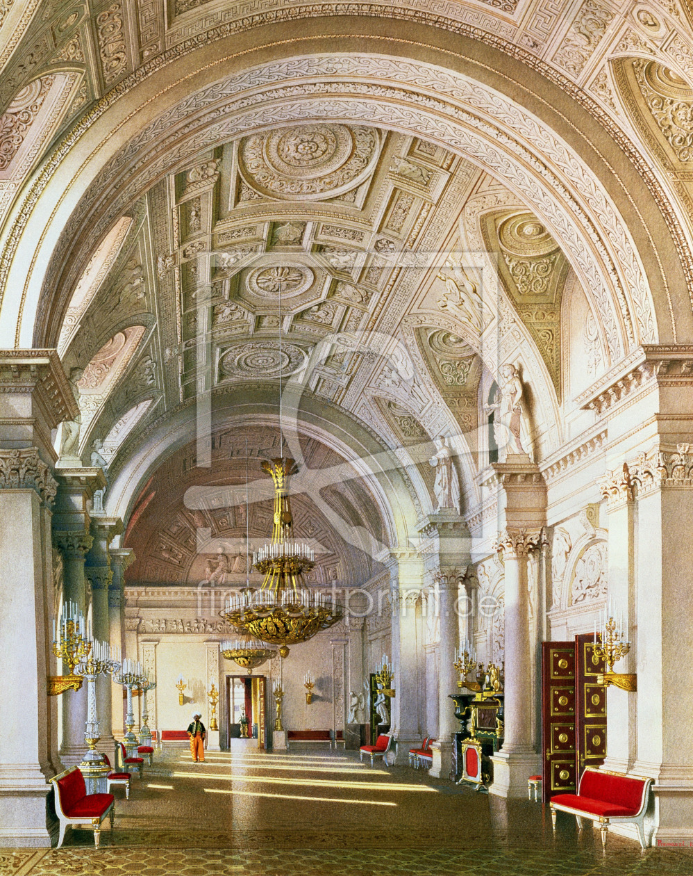 Bild-Nr.: 31002724 View of the White Hall in the Winter Palace in St. Petersburg, 1865 erstellt von 