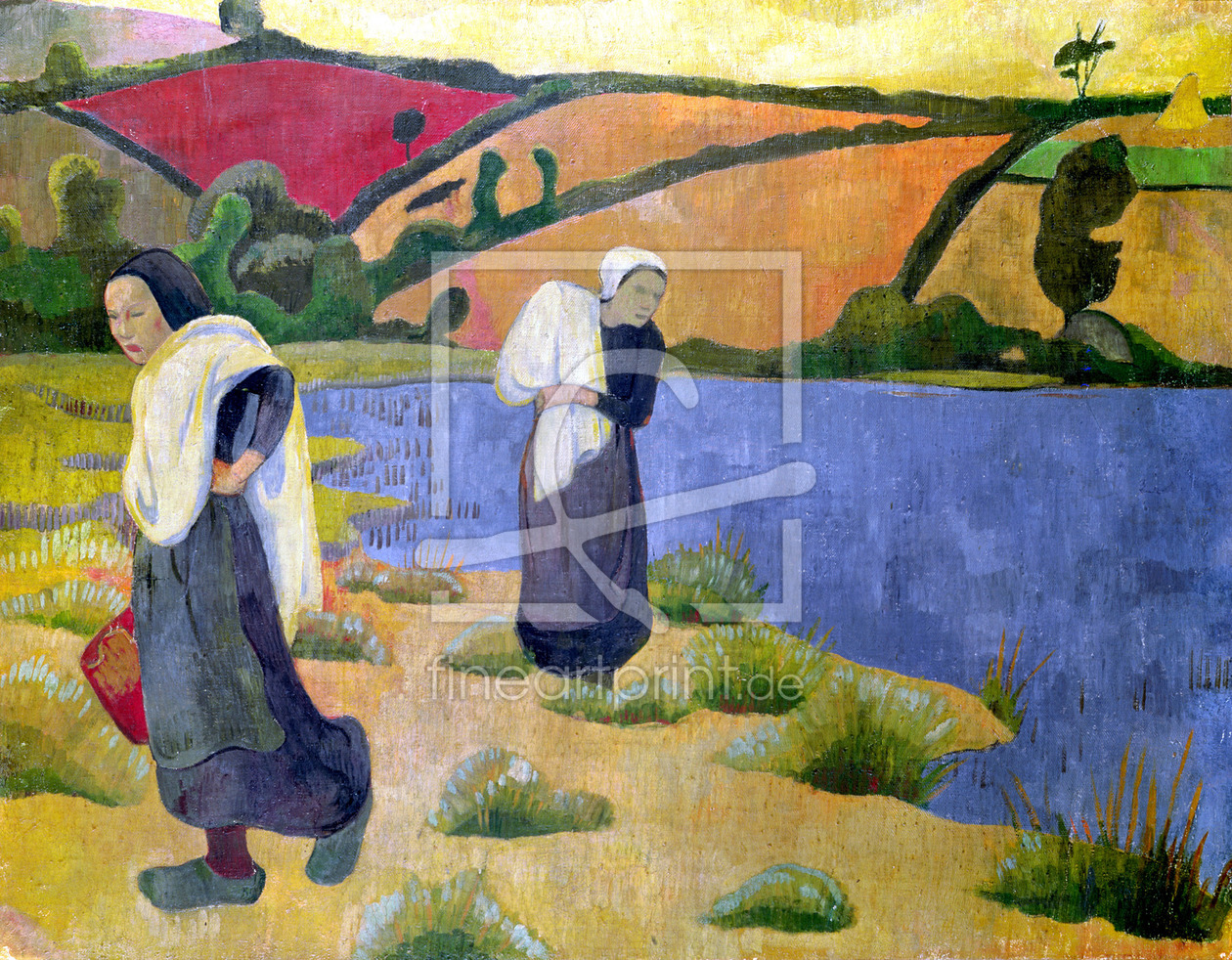 Bild-Nr.: 31002775 Washerwomen at the Laita River, near Pouldu, 1892 erstellt von Serusier, Paul