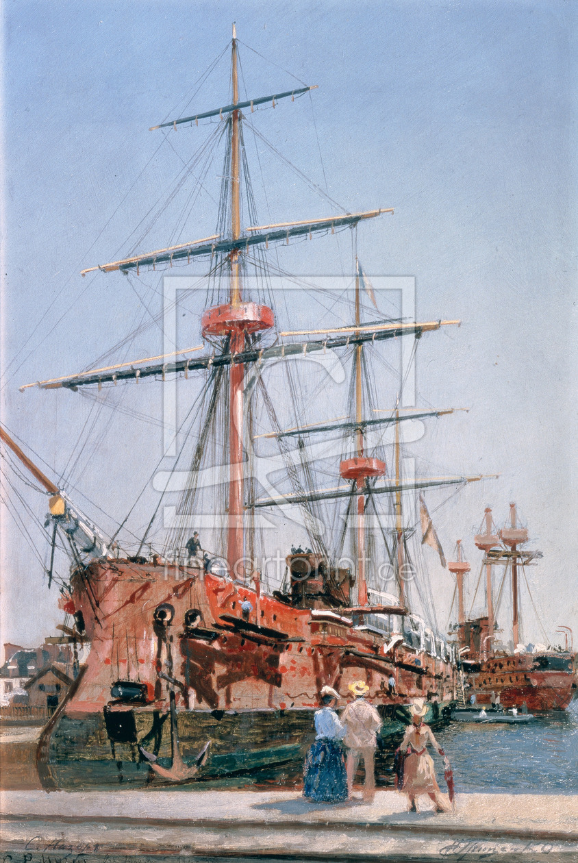 Bild-Nr.: 31002778 Building of the Battleship 'Admiral Kornilov' in Brittany, 1889 erstellt von Gritsenko, Nikolai Nikolaevich