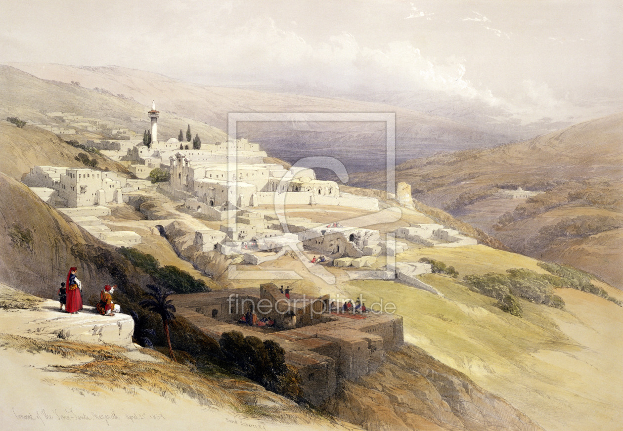 Bild-Nr.: 31002796 Convent of the Terra Santa, Nazareth, April 21st 1839, plate 30 from Volume I of erstellt von Roberts, David
