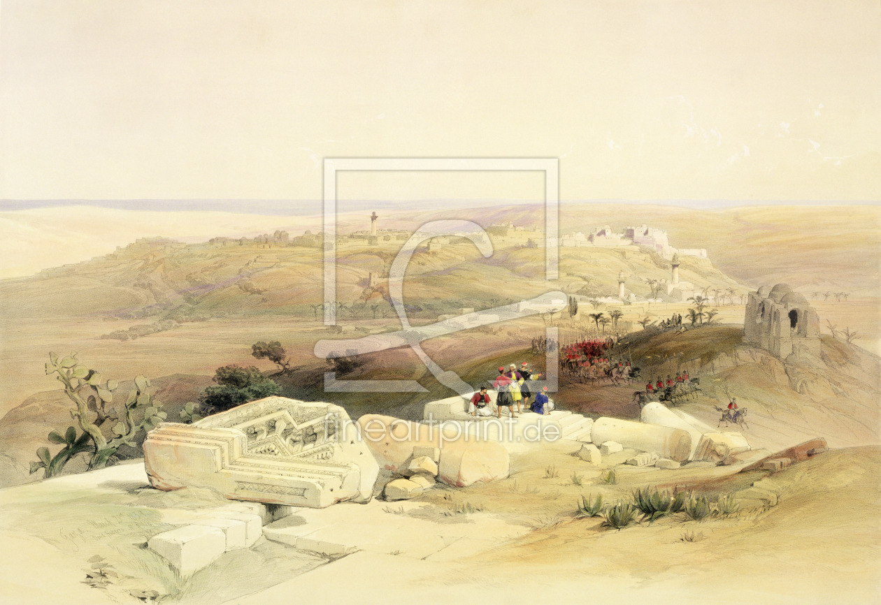 Bild-Nr.: 31002797 Gaza, March 21st 1839, plate 59 from Volume II of 'The Holy Land', engraved by L erstellt von Roberts, David