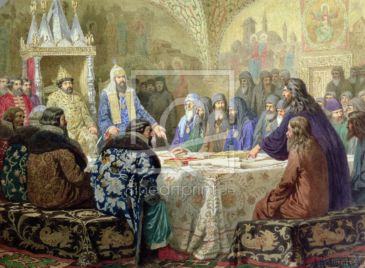 Bild-Nr.: 31002821 Council in 1634: The Beginning of Church Dissidence in Russia, 1880 erstellt von Kivshenko, Aleksei Danilovich
