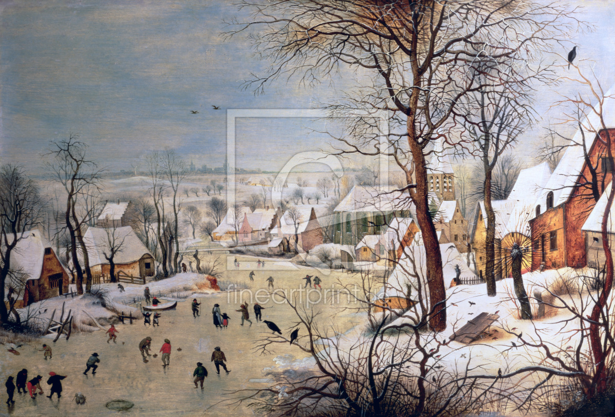 Bild-Nr.: 31002838 Winter Landscape with Birdtrap, 1601 erstellt von Bruegel, Pieter the Elder