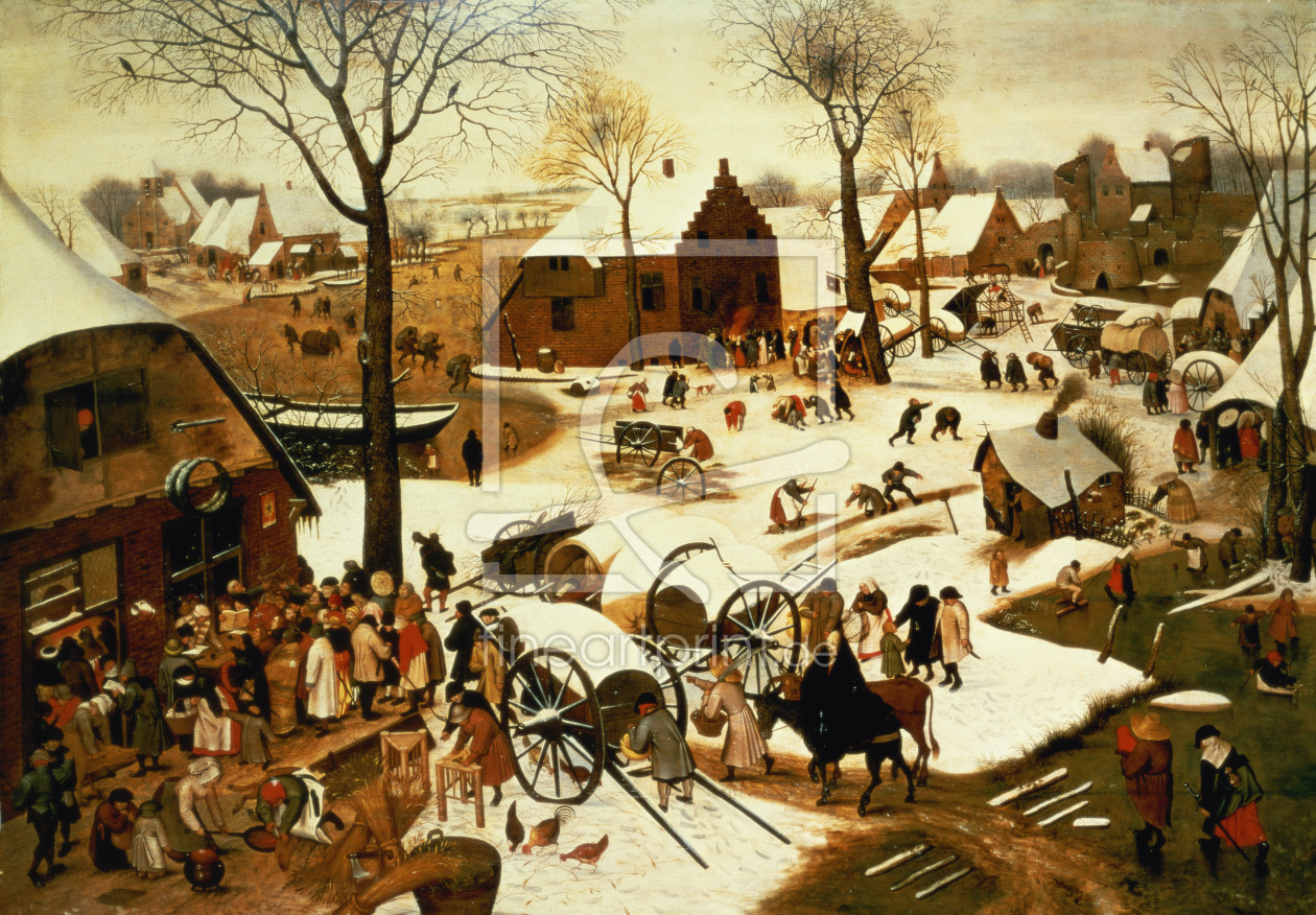 Bild-Nr.: 31002839 Census at Bethlehem, c.1566 erstellt von Bruegel, Pieter the Elder