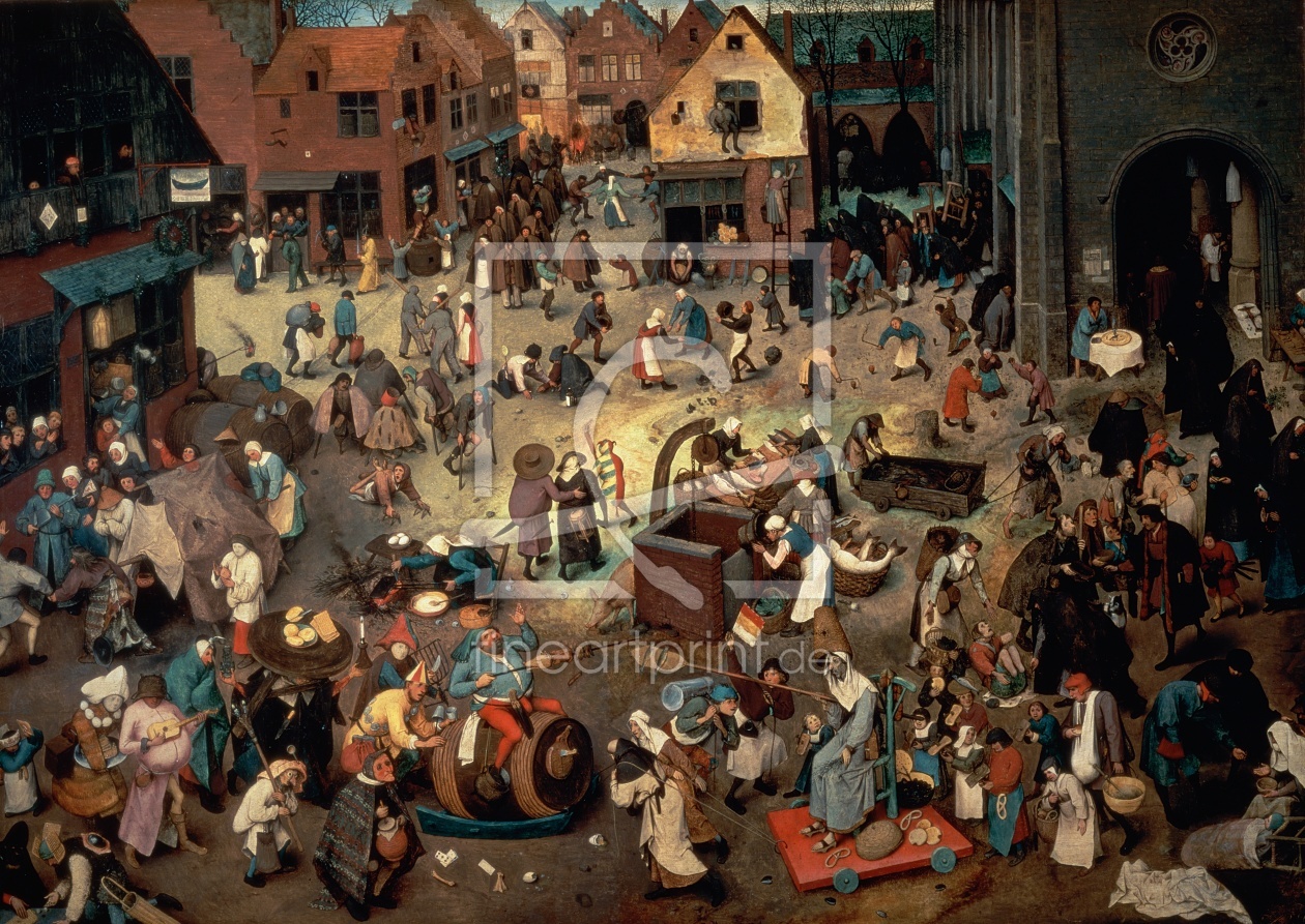 Bild-Nr.: 31002846 Fight between Carnival and Lent, 1559 erstellt von Bruegel, Pieter the Elder