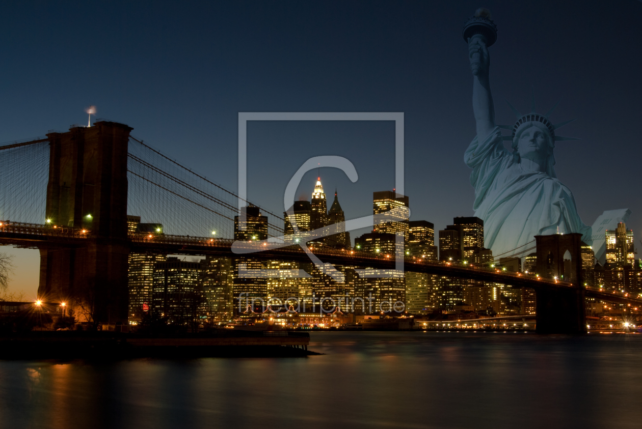 Bild-Nr.: 9384926 Manhattan mit Freiheitsstatue erstellt von Thomas Ströhle