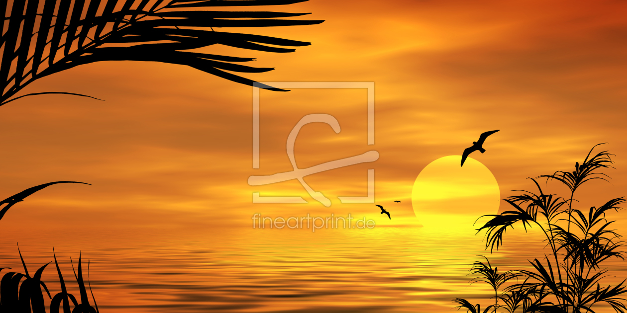 Bild-Nr.: 9537792 abends am Meer Sonnenuntergang erstellt von Gerhard Fechtig