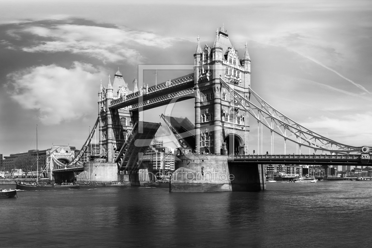 Bild-Nr.: 9565646 Tower Bridge - sw erstellt von Galerie-Fotoeffekt