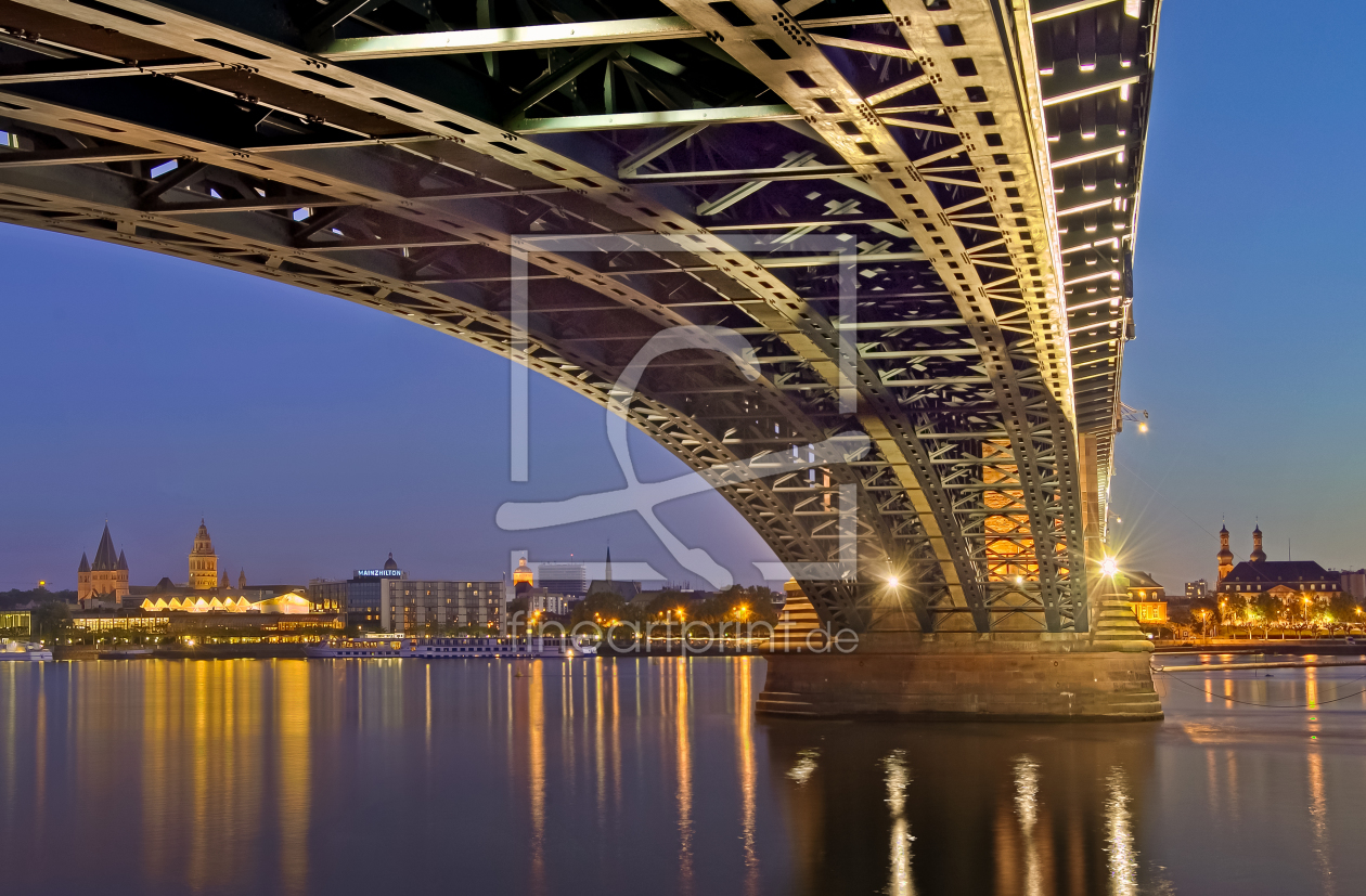 Bild-Nr.: 9701140 Mainz Panorma mit Theodor Heuss Brücke  erstellt von FineArtImages